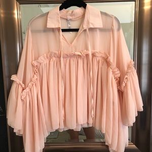 Nasty Gal pink top, perfect for valentines
